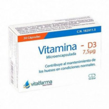 Vitamina D3 30 Cápsulas Vitalfarma