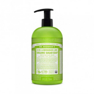 Jabon De Azucar Lemongrass-lima 355 ml Dr. Bronner's