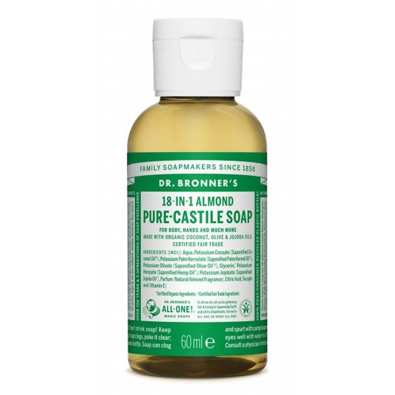 Jabon Liquido Almendras 60 ml Dr. Bronner's