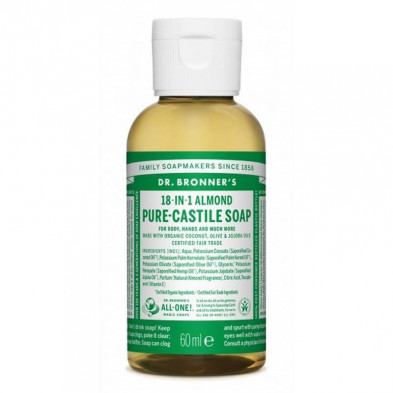 Jabon Liquido Almendras 60 ml Dr. Bronner's