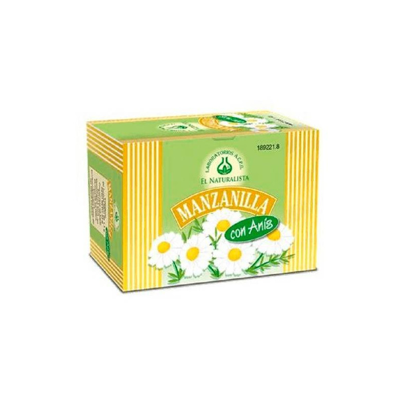 Manzanilla Con Anis Infusion 20 Sobres El Naturalista