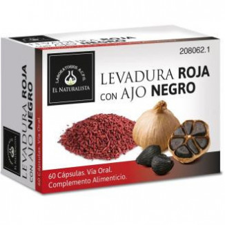 Levadura Roja De Arroz con Ajo Negro 60 Cápsulas El Naturalista