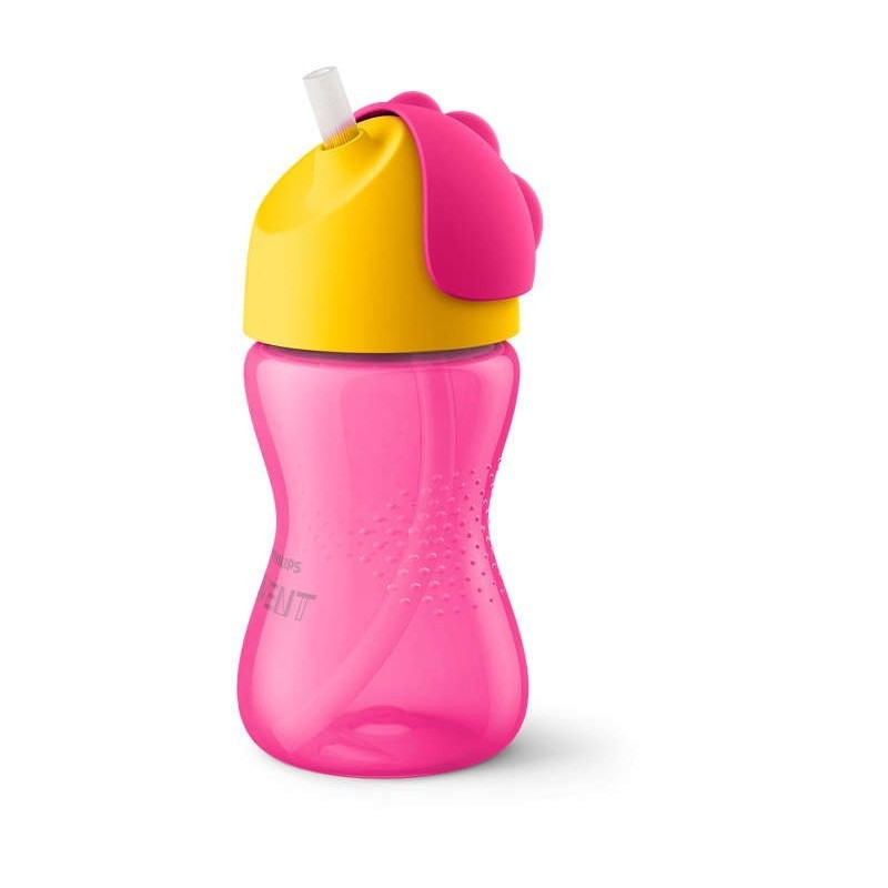 Vaso Con Pajita 300 ml Rosa Philips Avent