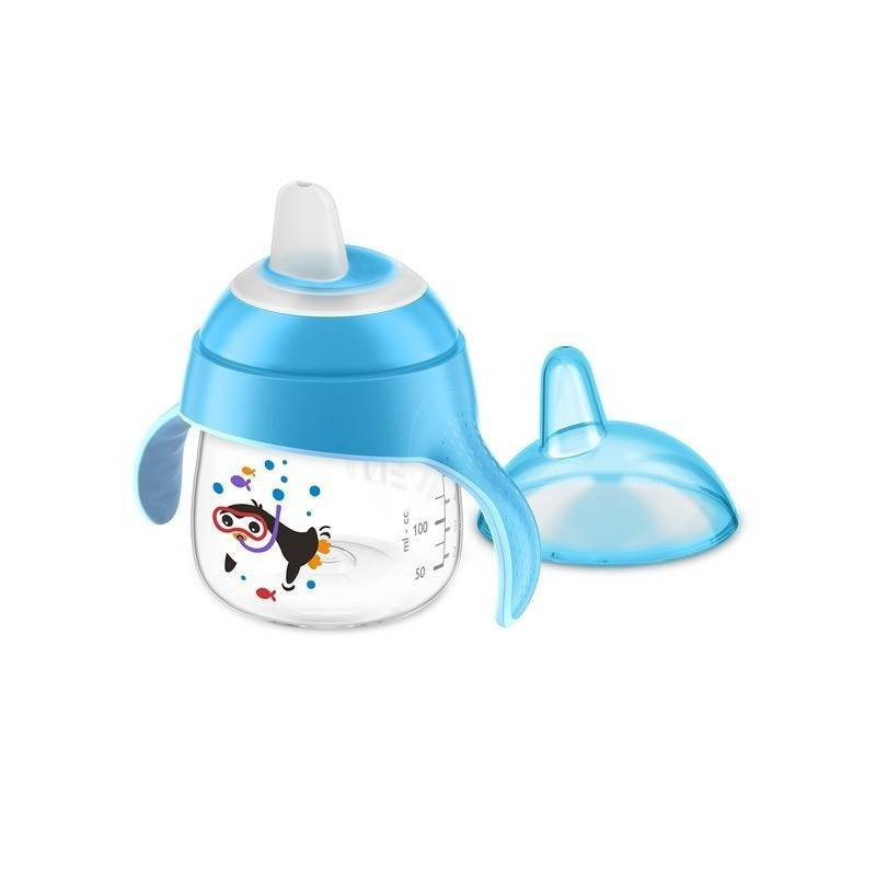 Vaso Pinguino Boquilla Blanda Azul 200 ml Philips Avent