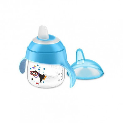 Vaso Pinguino Boquilla Blanda Azul 200 ml Philips Avent