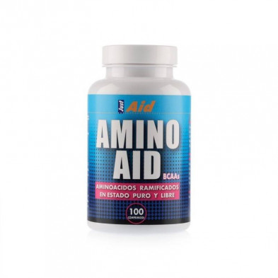 Amino Aid Bcaa Aminoacidos Ramificados 100 Comprimidos Just Aid