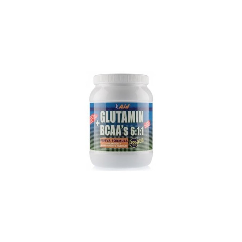 Glutamin + Bcaa Sabor Limon 500 gr Just Aid