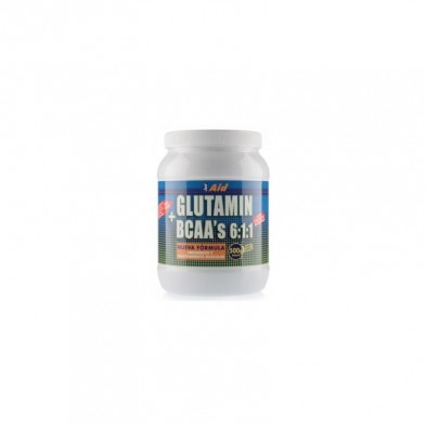 Glutamin + Bcaa Sabor Limon 500 gr Just Aid