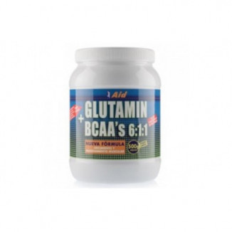 Glutamin + Bcaa Sabor Neutro 500 gr Just Aid