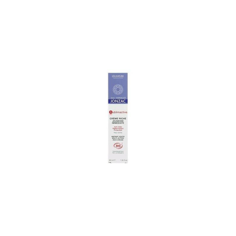 Crema Rica Juventud Piel Seca 40 ml Jonzac Eco-bio