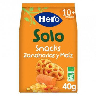 Snacks Solo De Zanahoria Y Maíz 40gr Hero Baby