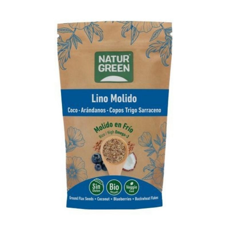 Semillas de Lino Molido Bio 225 gr NaturGreen