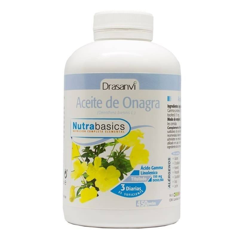 Onagra aceite 450 perlas 500mg NutraBasicos Drasanvi