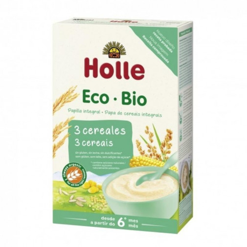 Papilla 3 Cereales Integrales Ecológicos 250 G Holle