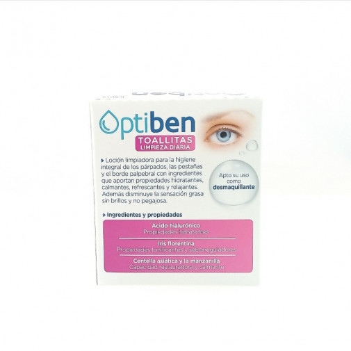 Optiben Toallitas Limpiadoras Estériles 30 Unidosis