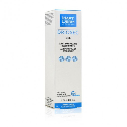 Driosec Gel Antitranspirante Manos Y Pies 75 Ml Martiderm