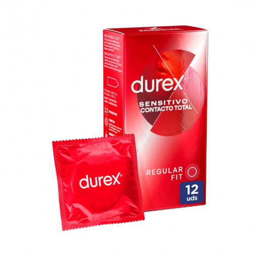Durex Sensitivo Contacto Total 12 Preservativos