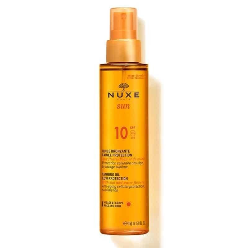 Nuxe Sun Aceite Bronceador Rostro y Cuerpo SPF10 150 ml