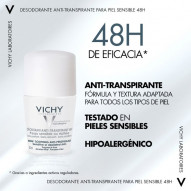 Vichy Antitranspirante 48h Piel Sensible 50 G