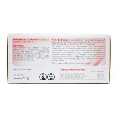 Cranberola Ciscontrol 120 Caps Arko