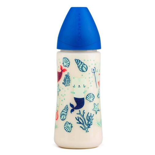 Suavinex Biberón Boca Ancha Tetina Anatómica Latex Flujo Denso 360ml +6m