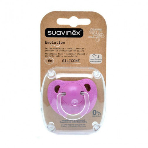 Chupete Suavinex Evolution Silicona 6M+