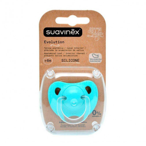 Chupete Suavinex Evolution Silicona 6M+