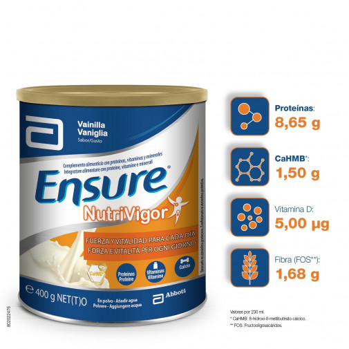 Ensure Nutrivigor Polvo Vainilla 400 G