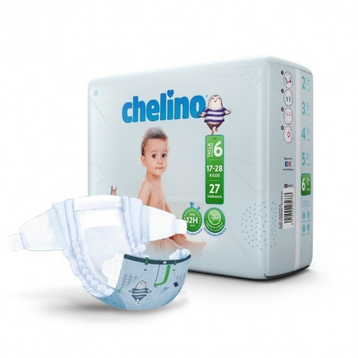 Pañales Chelino Talla 6 (17 28 Kg) Junior 27 Unidades