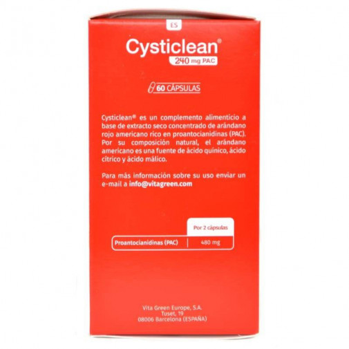 Cysticlean 240 Mg Pac 60 Cápsulas