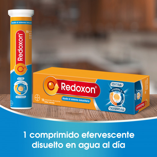 Redoxon Extra Def Naranja Vit C+zinc 15