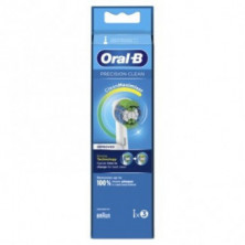 Oral-B Precision Clean Cabezales De Recambio Con CleanMaximiser 3 Unidades