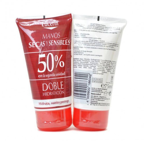 Eucerin Piel Sensible Ph5 Crema De Manos Duplo 2X75Ml