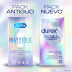 Durex Invisible Extra Lubricado 12 Preservativos