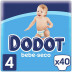 Pañal Dodot Bebe Seco T4 9 14 Kg 40U
