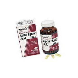 Ácido Alfa Lipoico 250 mg 60 Cápsulas Health Aid