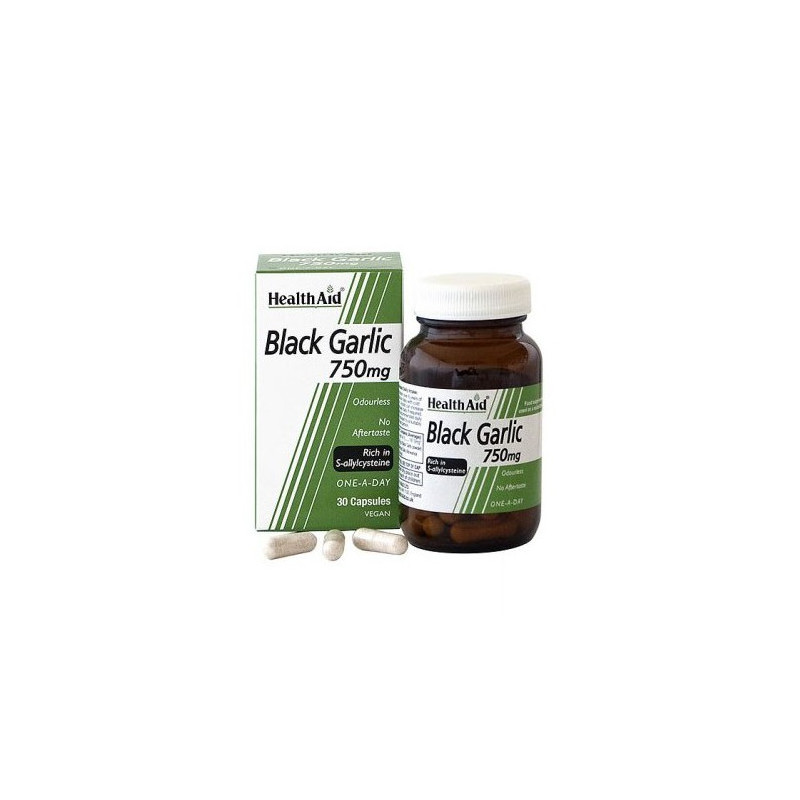 Ajo Negro 750 mg 30 Cápsulas Health Aid