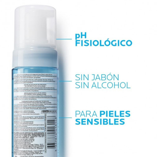 La Roche Posay Espuma De Agua Micelar Desmaquillante Limpiadora 150Ml