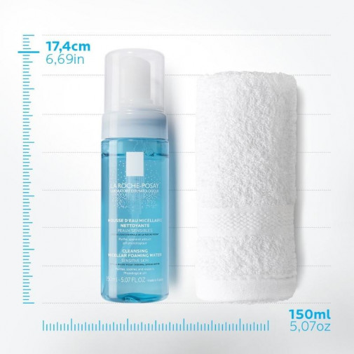 La Roche Posay Espuma De Agua Micelar Desmaquillante Limpiadora 150Ml