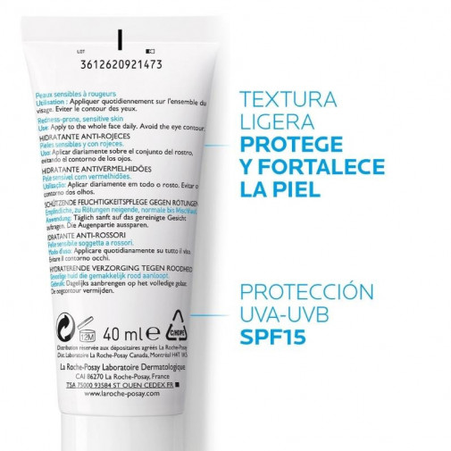 La Roche Posay Toleriane Rosaliac Uv Crema Ligera Antirojeces 40ml