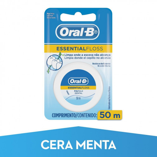 Oral B Seda Dental Essential Floss Con Cera 50m