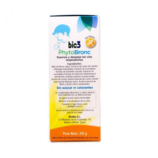 Bie 3 Phytobronc Jbe Niños 150 Ml