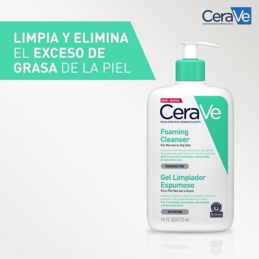 Cerave Gel Limpiador Espumoso 473ml