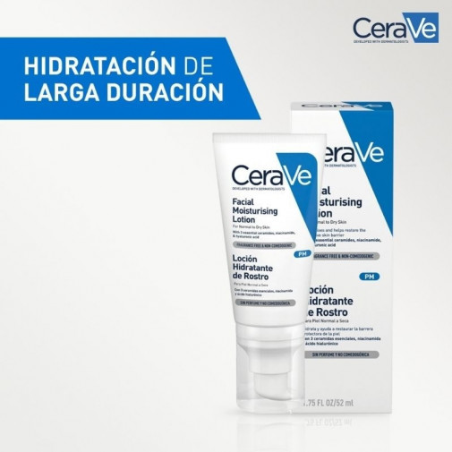 Cerave Loción Hidratante Rostro Piel Normal Pm 52 Ml