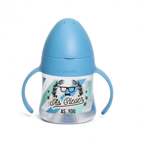 Suavinex First Biberón Entrena Asas Silicona As You +4m 150ml