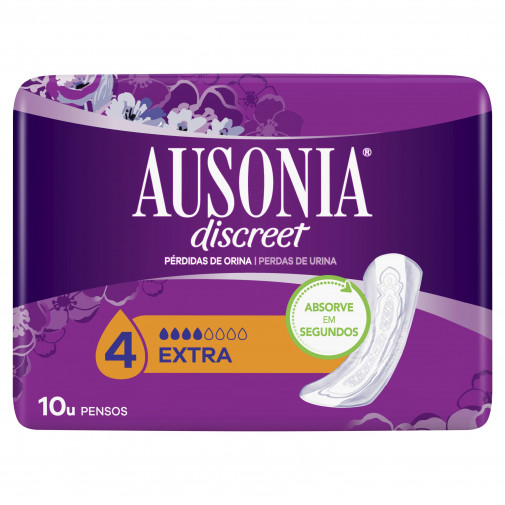 Compresas Ausonia Discreet Extra Para Pérdidas De Orina 10 Uds