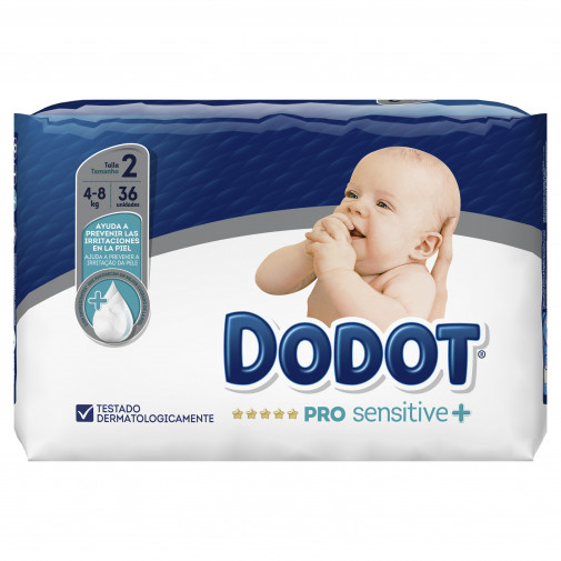 Dodot Pro Sensitive Talla 2 4 8 Kg 36 U