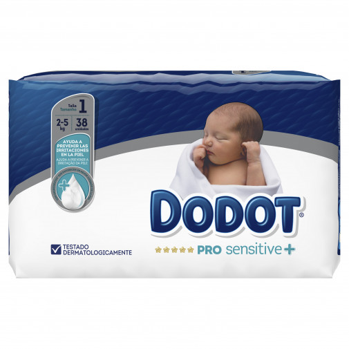 Dodot Pro Sensitive Talla 1 2 5 Kg 38 U