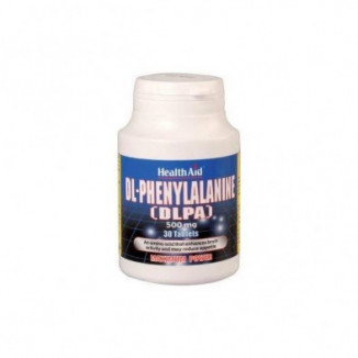 DLPA (DL-fenilalanina) 500 mg 30 Comprimidos Health Aid