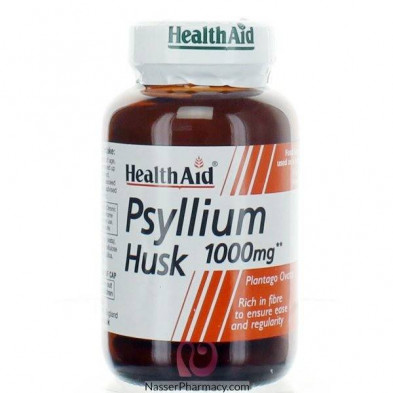 Fibra de Cáscara de Psyllium 60  Cápsulas Health Aid